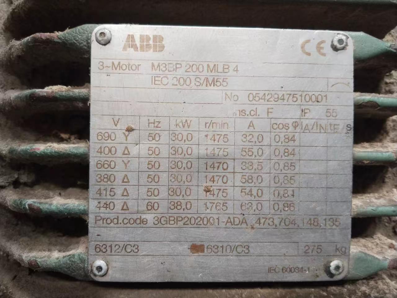 ABB M3BP 200 MLB 4 - трехфазный электродвигатель