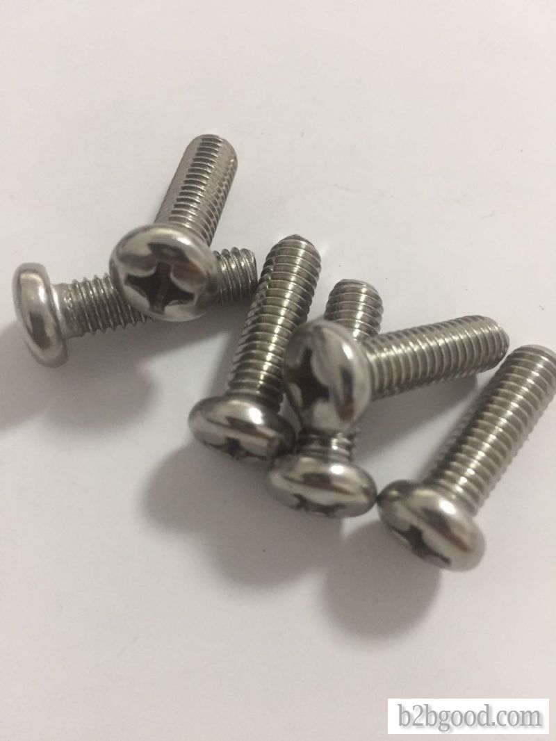 Stainless steel cross head screw