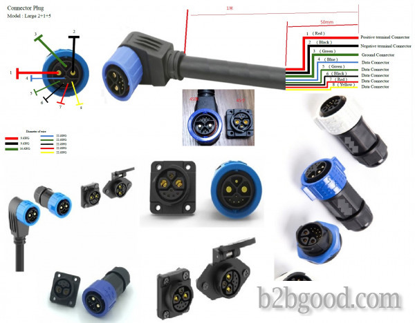 2+4 коннектор 50A-80A