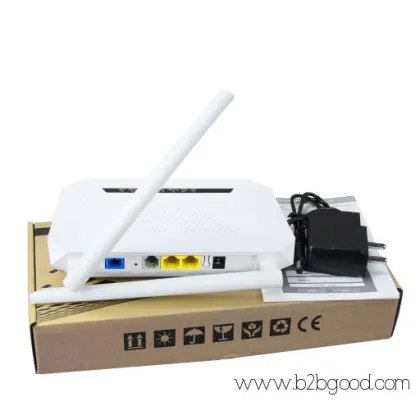FTTH Оптический маршрутизатор сети Fiber 1GE+1FE+WIFI+1POTS Double Pon Port XPON GEPON
