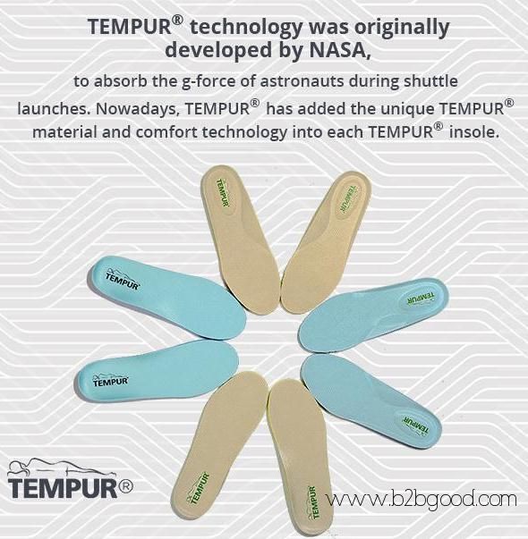 TEMPUR внешняя и внутренняя подошва, сотрудничество с брендовыми обувными компаниями