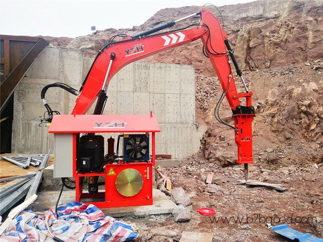 Static Rockbreaker Boom System