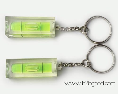 Keychain Square Spirit Bubble Level