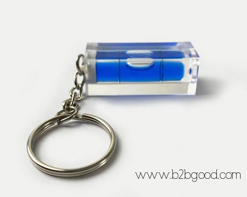 Keychain Square Spirit Bubble Level