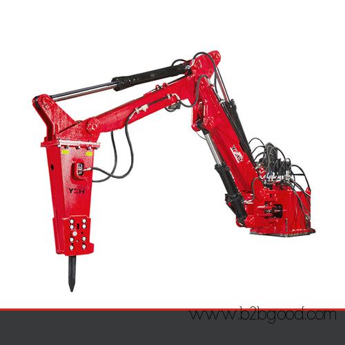 Pedestal boom breaker system